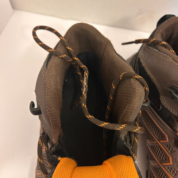 Field & Forest Men’s Waterproof Hiking Boots | 3M Thinsulate | Brown & Orange | - Picture 3 of 7